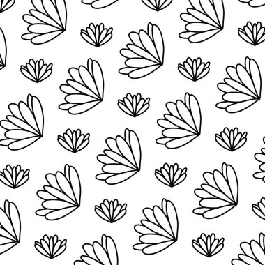 satır güzellik çiçek egzotik yaprakları arka plan vektör çizim ile