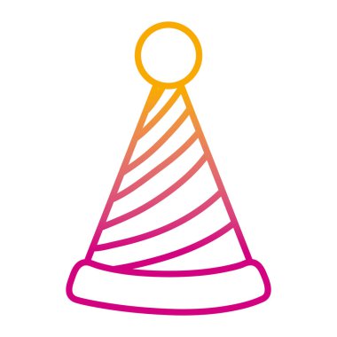 satır parti şapka satırları dekorasyon stil vektör çizim bozulmuş