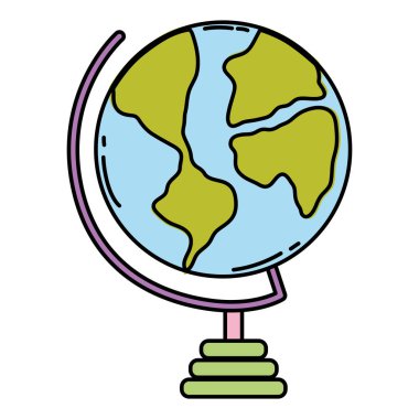 renk küresel dünya harita Coğrafya Resepsiyon vektör çizim