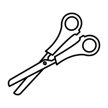 satır çelik makas tedarik eğitim tarzı vektör çizim