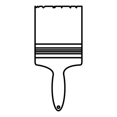 satır boya fırça ekipman servisi onarım vektör çizim