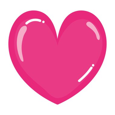 güzellik kalp romantik sembol stil vektör çizim