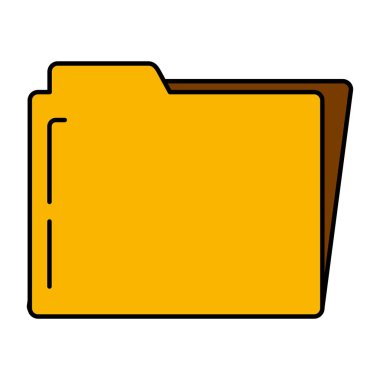 renk klasör dosyasına belge Arşiv vektör çizim organize