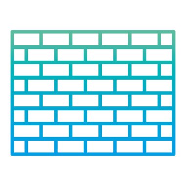 bozulmuş satır yapısı tuğla duvar mimari blok vektör çizim