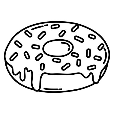 satır lezzetli lokma tatlı ekmek lezzetli vektör çizim