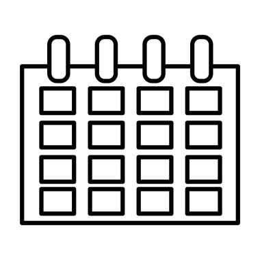 satır takvim Organizatör olay gün bilgi vektör çizim