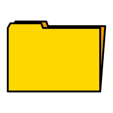 renk office klasörü dosya arşiv bilgi vektör çizim