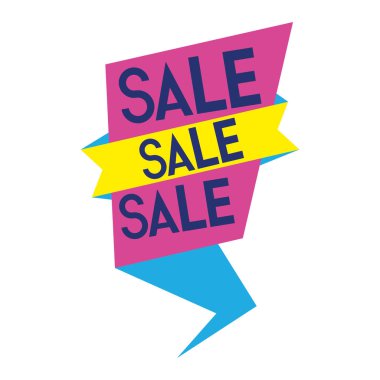 Özel büyük satış mağaza teklif etmek vektör çizim