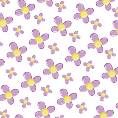 Güzellik çiçek egzotik yaprakları arka plan vektör çizim ile