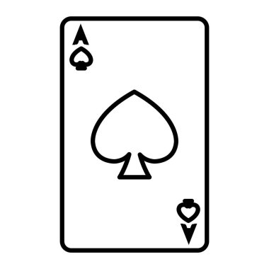 hat A mızrakları poker kart oyun vektör çizim