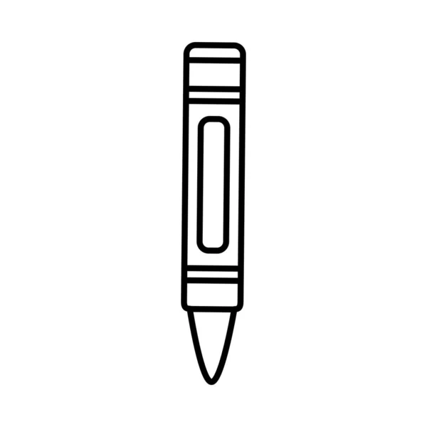 ラインいいクレヨン鉛筆アート デザイン ベクトル イラスト — ストックベクタ
