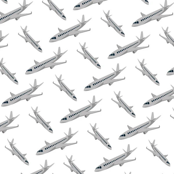 Avión Viaje Transporte Internacional Fondo Vector Ilustración — Vector de stock