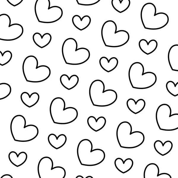 Linie Krásy Srdce Love Symbol Pozadí Vektorové Ilustrace — Stockový vektor