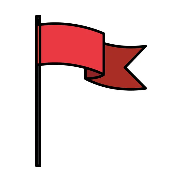 Χρώμα Σημαία Κόμμα Διακόσμηση Εκδήλωση Εορτασμού Διανυσματικά Εικονογράφηση — Διανυσματικό Αρχείο