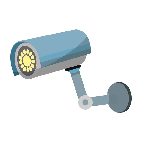 Exterior Video Camera Technology Security Vector Illustration — Stock Vector