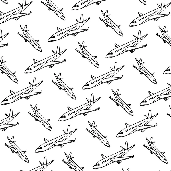 Linie Cestování Letadlem Mezinárodní Dopravy Pozadí Vektorové Ilustrace — Stockový vektor