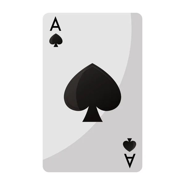 Píky Poker Karty Hry Vektorové Ilustrace — Stockový vektor
