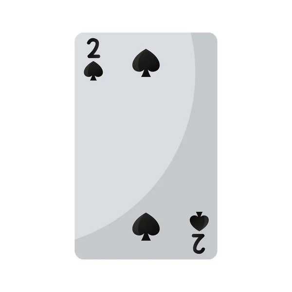 Illustration Vectorielle Jeu Cartes Casino Deux Brocs — Image vectorielle