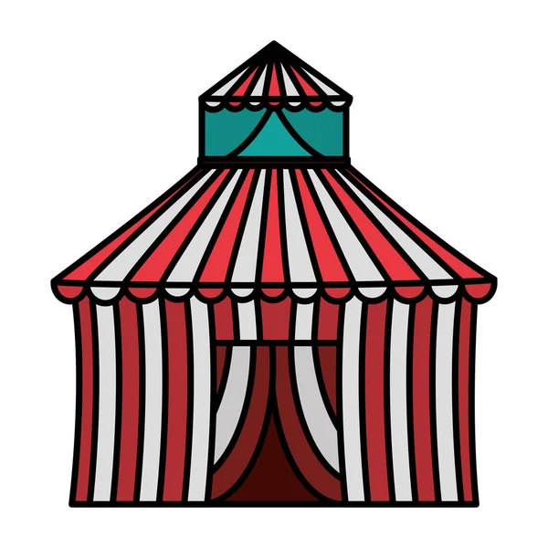 Cor Circo Entretenimento Carnaval Festa Celebração Vetor Ilustração — Vetor de Stock
