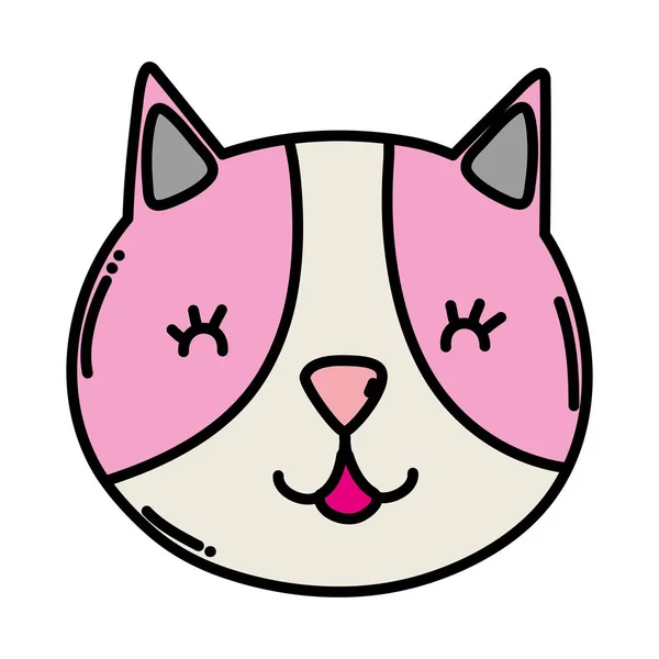 Premium Vector  Sweet feline a pink kawaii cartoon cat icon with