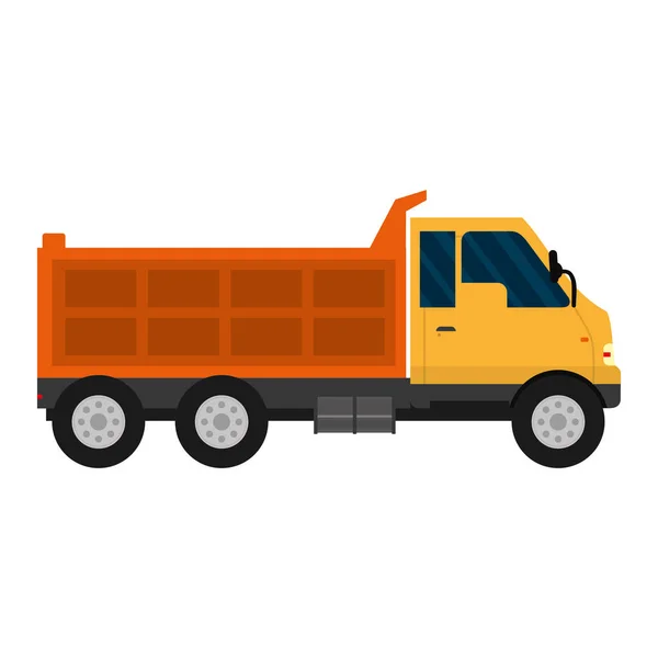 Truck Service Vihicle Leverans Transport Vektorillustration — Stock vektor