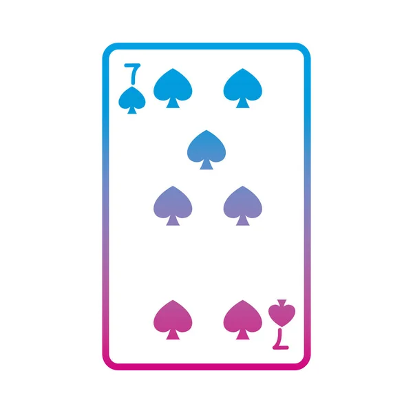 縮退ライン パイクス カジノ カード ゲーム ベクトル イラスト — ストックベクタ