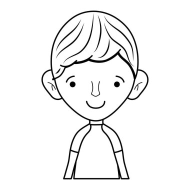 saç tasarım ve t-shirt vektör çizim satırı şirin adamla