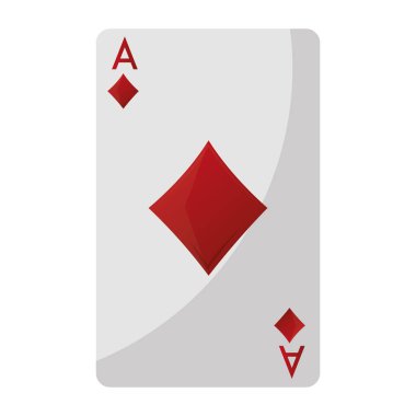 Elmas poker kart oyun vektör çizim A