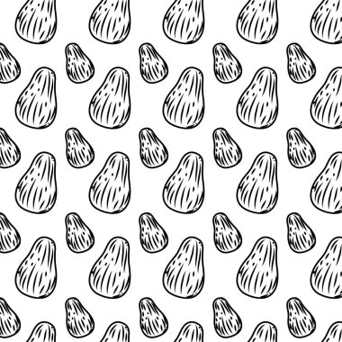 satır lezzetli avokado organik meyve arka plan vektör çizim