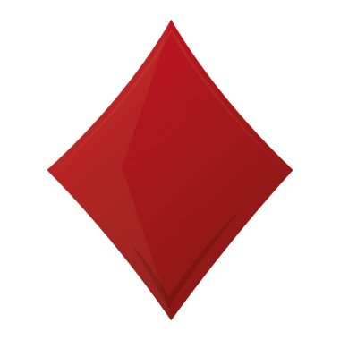 elmas casino oyun kartı simge vektör çizim