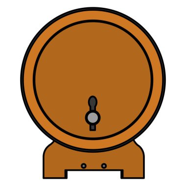 Açık varil içki alkol içecek vektör çizim