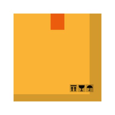 kutu paket teslim ürün boş vektör çizim