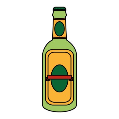 renk likör içki alkol şişe içecek vektör çizim