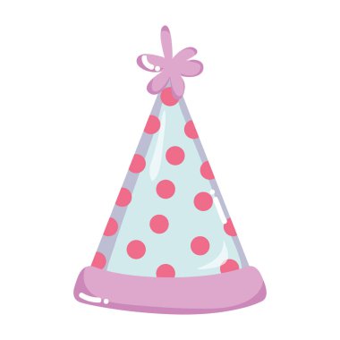 puan dekorasyon stil vektör çizim ile parti şapkası