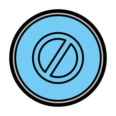 renk uyarı uyarı işareti amblemi vektör çizim yasak.