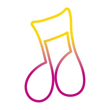 bozulmuş satır müzikal ışın notlar işareti ritim vektör çizim