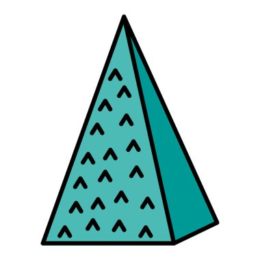 renk izometrik ekoloji dağ doğal stil vektör çizim