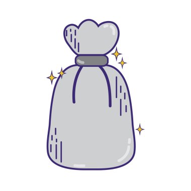 çöp torbası nesne biyobozunur çöp vektör çizim ile