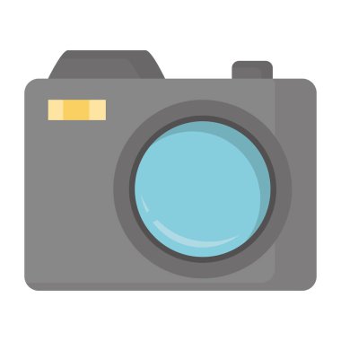 dijital kamera donanımları tarzı fotoğraf vektör çizim için
