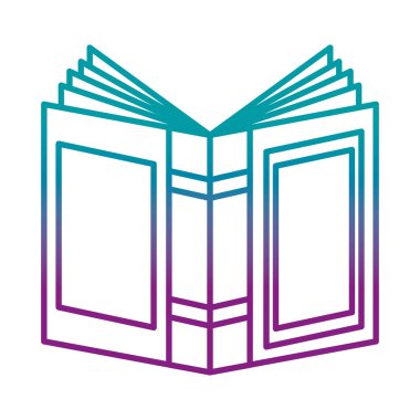 bozulmuş satırı açmak kitap açık yönetim kurulu eğitim nesne vektör Illustration