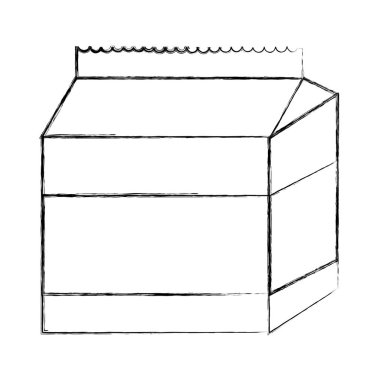 Grunge sağlıklı süt kutusu taze içki vektör çizim