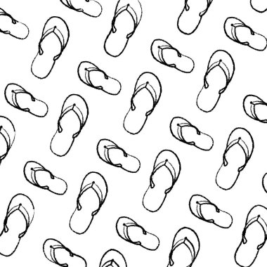 Grunge beach flip flop Ayakkabı arka plan vektör çizim