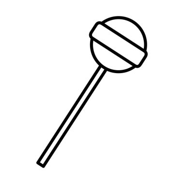 satır tatlı lolipop şeker lezzetli karamel vektör çizim