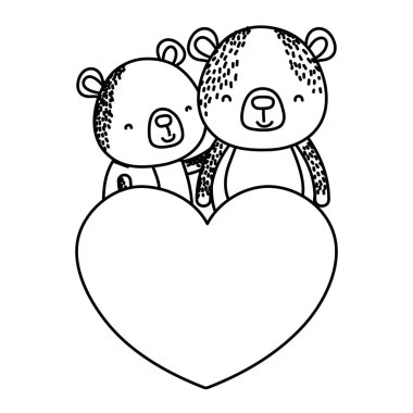 sevimli kalp vektör çizim ile birlikte hat kaç ayı