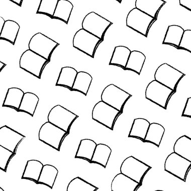 Grunge açık defter okul kap arka plan vektör çizim