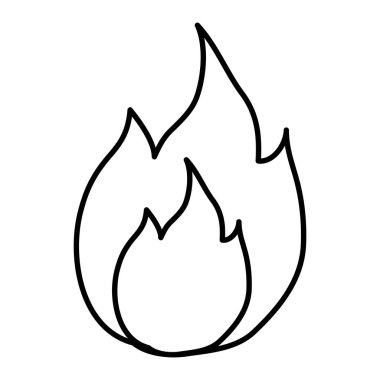 satır sıcak ateş tehlike alev tasarlamak vektör