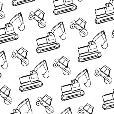 Grunge tarak yol silindiri mekanik arka plan vektör çizim