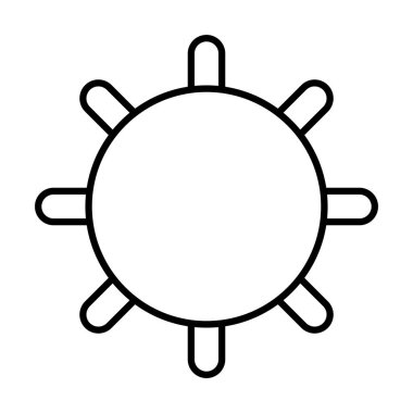 satır Parlatıcı sun ray yaz hava vektör çizim için