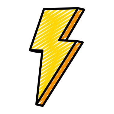 Doodle güzel ışık thunder sanat tasarlamak vektör