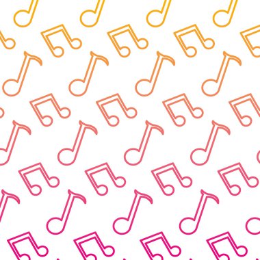 bozulmuş satır 2 sekizinci Not ve çeyrek arka plan vektör çizim oturum açın